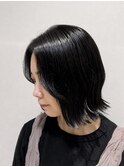 外ハネボブ×暗髪