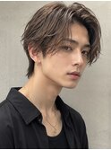 毛流れストレート韓国風センターパートカルマヘアカルマパーマ