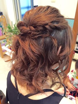 ロカット サロン(Roquat Salon) ボブアレンジハーフアップ【ヘアセット　立川/立川南　浴衣】