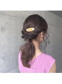 tomoヘア＊似合わせプチアレンジ　くるりんぱ