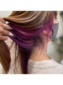 【enn】インナーカラー×バイオレット