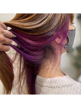 エン(enn) 【enn】インナーカラー×バイオレット