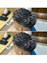 アッシュ 桜木町店(Ash) ”横浜”ハイライトフェードホワイトメッシュツーブロック