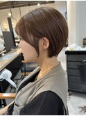 丸みショート☆ピンクブラウン【村山武史】
