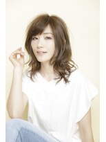 アフロディーテ 銀座(APHRODITE GINZA)&nbsp;黒髪/グレーベージュ/レイヤーロング/前髪パーマ/銀座