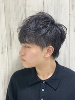 ヨシザワインク バンダイ(YOSHIZAWA Inc. BANDAI)&nbsp;ショートウルフ/マッシュ/刈り上げない/ニュアンスパーマ/メンズ