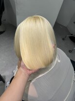 ペレ 渋谷(PELE)&nbsp;デザインカラー/レイヤーカット/ウェットヘア/オリーブベージュ