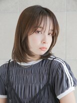 ビビディバビディブー(Bibbidi.bobbidi.boo) 前髪あり小顔ボブレイヤーベージュカラー