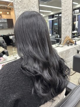 ランズ(LANDS) 《LANDS》ブルーブラック/暗髪/髪質改善/透明感カラー