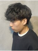 メンズマッシュツイストスパイラルパーマ群馬高崎眉毛韓国刈り上