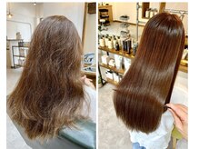 ヘアーサロン ジュエール(jyue-ru)の雰囲気（乾かすだけで艶感たっぷりの美髪へ【髪質改善/縮毛矯正/北谷】）