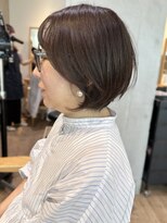 セイドット リー(Say. Ree)&nbsp;Say.丸みショートレイヤーひし形ショートアッシュブラック表参道