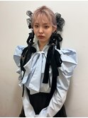 ツインアレンジ成人式ヘアオケージョンヘアセット