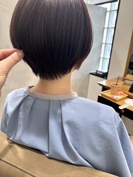 キュエム(Cuem) 【Cuem 菅原】耳掛け丸みショートボブ上品小洒落感！