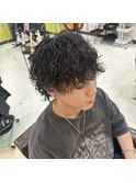 波巻きパーマ