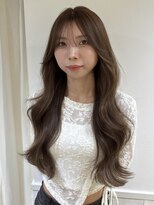 ネオリーブ チロル 横浜西口店(Neolive CiroL.)&nbsp;柔らかマロンベージュブリーチなしWカラー小顔カット【横浜】