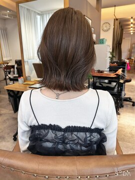 20代30代大人かわいいレイヤーボブｘ小顔ひし形パーマ髪質改善