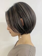 《Affiner独自の白髪染め技術*》髪が暗くなりすぎず、白髪が馴染むカラーデザインを＊[三木]