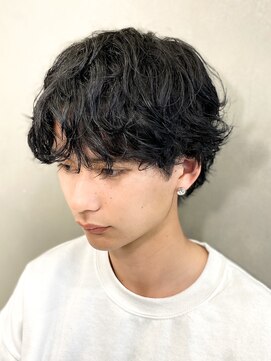 エルマーク 梅田(L-MARK) 波巻きスパイラル/シャドウパーマ/サーフカール/men's/メンズ