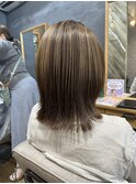 ハイライトカラー/透明感/白髪ぼかし/艶髪/我孫子駅