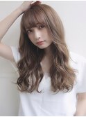 柔らかウェーブセミロング【中目黒】