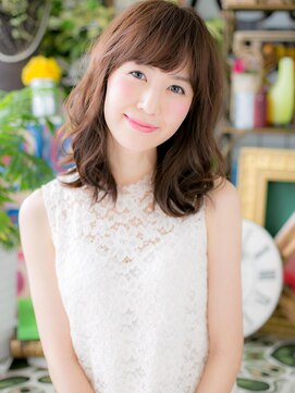 カバーヘア イヴ 戸頭店(COVER HAIR EVE) *+EVE戸頭+*…やわらか…アシンメトリーくせ毛風ウェーブa