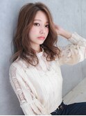 キレイめアッシュカラーウェーブ