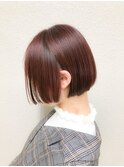 可愛いベリー系　ボブ