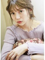 ヘッツ 仙台駅前店(HETTU)&nbsp;なみなみバング　くせ毛風ルーズアレンジ　ローポニ