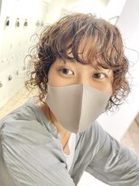 アッシュ 下北沢店(Ash) モフモフパーマのショートボブ