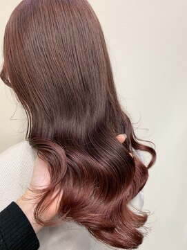 ルーツ(ROOTS) 裾カラーブリーチあり/ピンクカラー