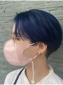 鮮やかネイビーショート