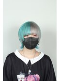 turquoise × platina silver