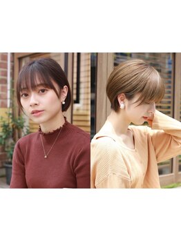 スタイリストの技術力に差が出るショートカット。イマドキの丸みショートやひし形スタイルで可愛さに差を♪