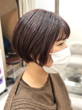 シア 新越谷店(SHEER) ピンク丸みショート