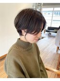 黒髪の良さを引き出す ハンサムショート
