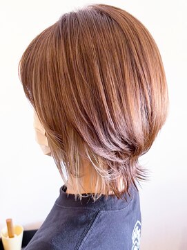 レポヘアー(Repos hair) 20代30代40代小顔カットインナーカラーナチュラルブラウン