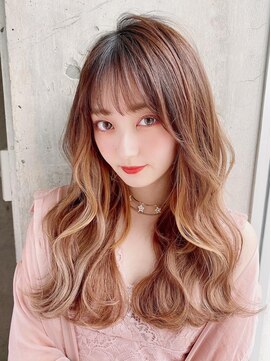 プアメリア 名古屋(Puamelia) ハイトーン×ダブルカラー×グレーベージュ☆レイヤー[名古屋]