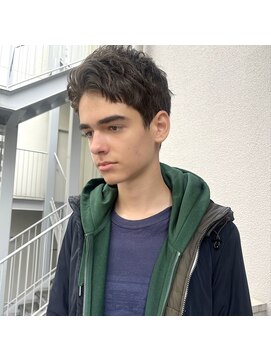 エストアール フクオカ 福岡博多店(est-r. Fukuoka) アップバング/メンズショート/福岡メンズヘア