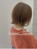 PLAISIR/佐々木 切りっぱなしボブ 外はね 草加