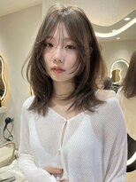 サイン 渋谷(SIGN) ザクザクレイヤーカット巻き方簡単ミディアムロング韓国渋谷