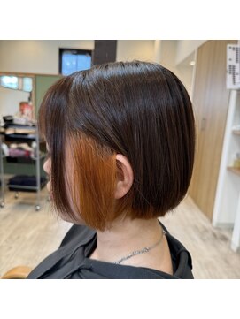 クロエバイラヴィズム 郡山さくら通り店(CLOE by LUVISM) インナーカラー・オレンジ