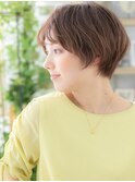 大人かわいいナチュラルマッシュショートTb6戸頭20代30代40代