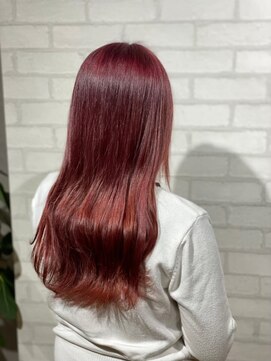 ビスイル 秋葉原店(Vis ill) くびレイヤー前髪ピンクベージュエモージュインナーグレージュ