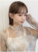 くびれ アプリコットオレンジ 夏のヘアアレンジハイライトカラー