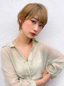 オーロ Costa西宮北口(ORO) 20代30代40代50代斜めバンググレージュカラーシルキーベージュ