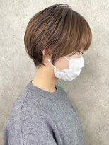 エリマ 調布(elima)&nbsp;ショートヘア顔周りレイヤーブリーチダブルカラーショートボブ