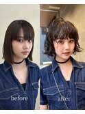 【snuw mina】ボブパーマ/ボブレイヤーパーマ/ビフォーアフター