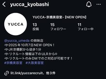 【instagramやブログもcheck! @yucca_kyobashi】［京橋/都島/大阪］