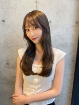 キーチェ 梅田中崎町(keych)&nbsp;レイヤーカット/オリーブベージュ/ブリーチなし/髪質改善/梅田